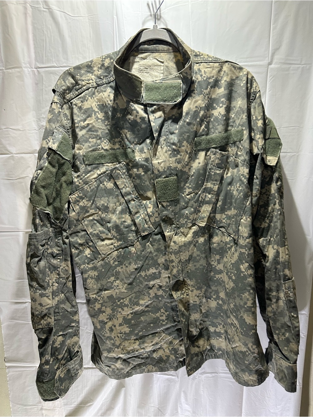 Coat Army Combat Uniform Jacket Sz L Regular